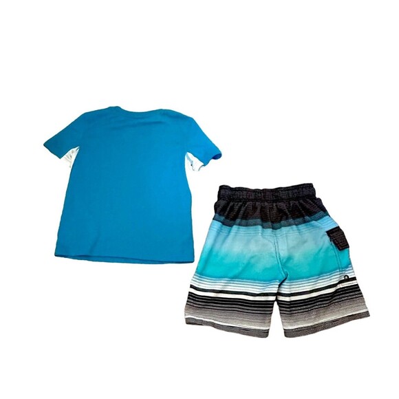 ZeroXposur Boys Swim Rashguard Top UPF 50+ and Swim Trunks Sz Small (4) - Picture 3 of 6